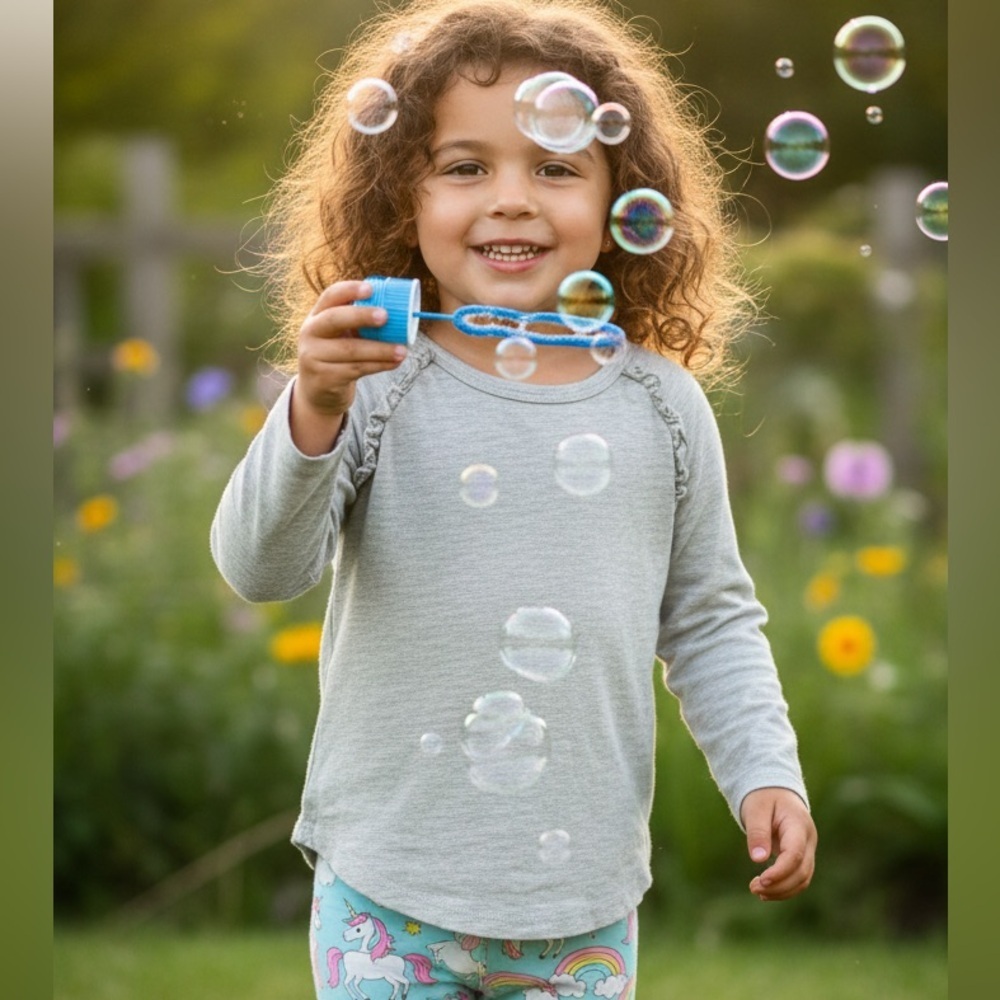 PixieLane long sleeve gray top 18/24